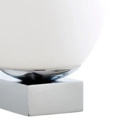 Spa Aglos LED Single Globe Wall Light 3W Cool White Opal Glass And Chrome -Home Lighting Store SPA 38573 CHR ALT3 09717.1656429428