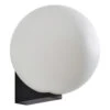 Spa Thiva Single Globe Wall Light Opal Glass And Matt Black -Home Lighting Store SPA 38576 BLK ALT2 79944.1656429364