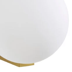 Spa Thiva Single Globe Wall Light Opal Glass And Satin Brass -Home Lighting Store SPA 38576 SBRS ALT3 02406.1656429307