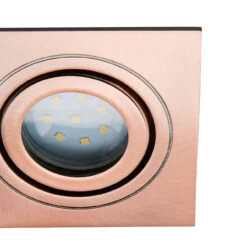 Spa Cali Square Tiltable Downlight Brushed Copper -Home Lighting Store SPA 38577 BRCOP alt03 47380.1657201828