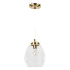 Spa RHYS Tulip Pendant Light Satin Brass