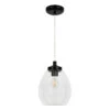 Spa DYLAN Tulip Pendant Light Satin Black -Home Lighting Store SPA 41225 SBLK 1 36833.1689842284