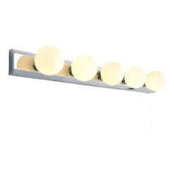 Spa Ara Hollywood Vanity Light Bar With Pull Switch Chrome