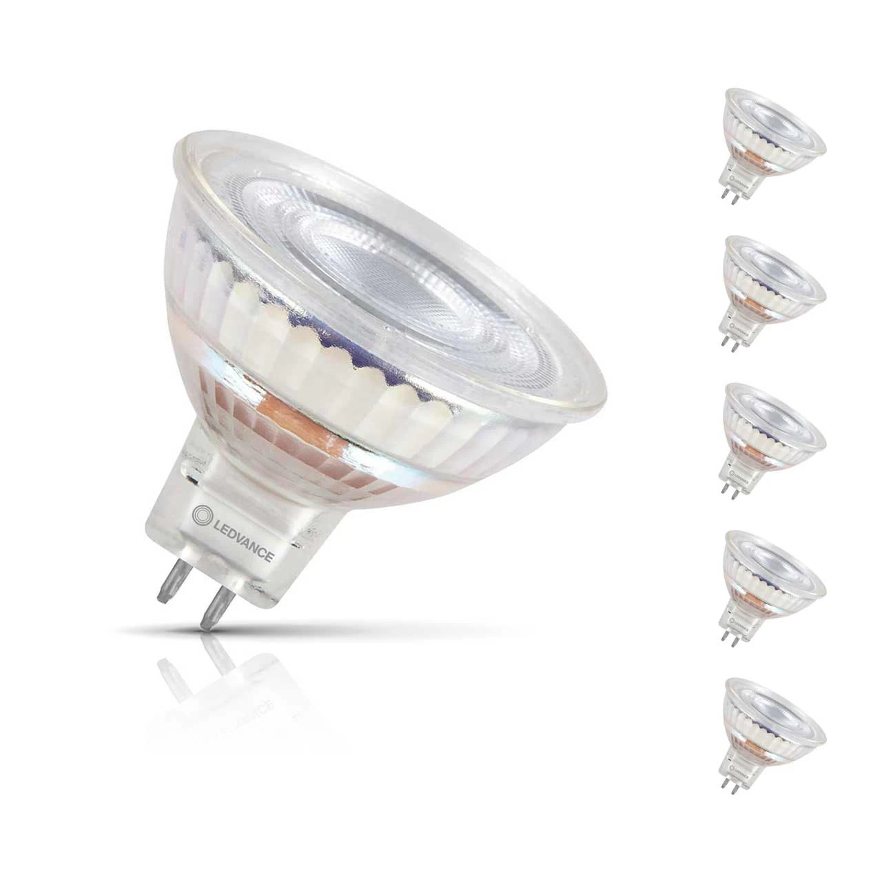 Ledvance LED MR16 Bulb 8W GU5.3 12V Dimmable (5 Pack) Warm White 3 Ledvance LED MR16 Bulb 8W GU5.3 12V Dimmable (5 Pack) Warm White