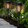 Solalite LED Solar Dancing Flame Torch Stake Light (2 Pack) -Home Lighting Store Solalite LED Solar Dancing Flame Torch Stake Light 2 Pack 36136sl 2 55392.1656431560