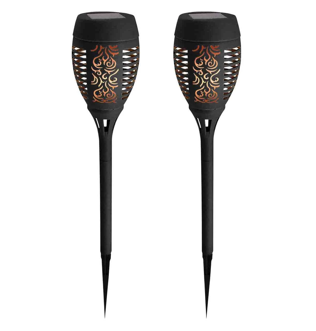 Solalite LED Solar Dancing Flame Torch Stake Light (2 Pack) 4 Solalite LED Solar Dancing Flame Torch Stake Light (2 Pack) - Image 2