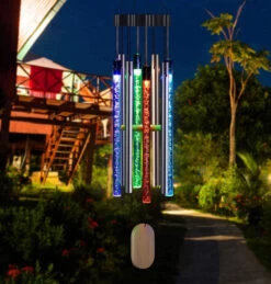 Solalite LED Solar Wind Chime -Home Lighting Store Solalite LED Solar Wind Chime 36146sl 3 11772.1656431645