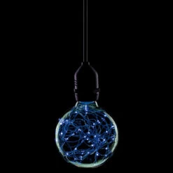 Prolite Globe LED Light Bulb G95 B22 1.7W Blue Star Effect Funky Filaments -Home Lighting Store Starry G95 Blue 36755.1643632691
