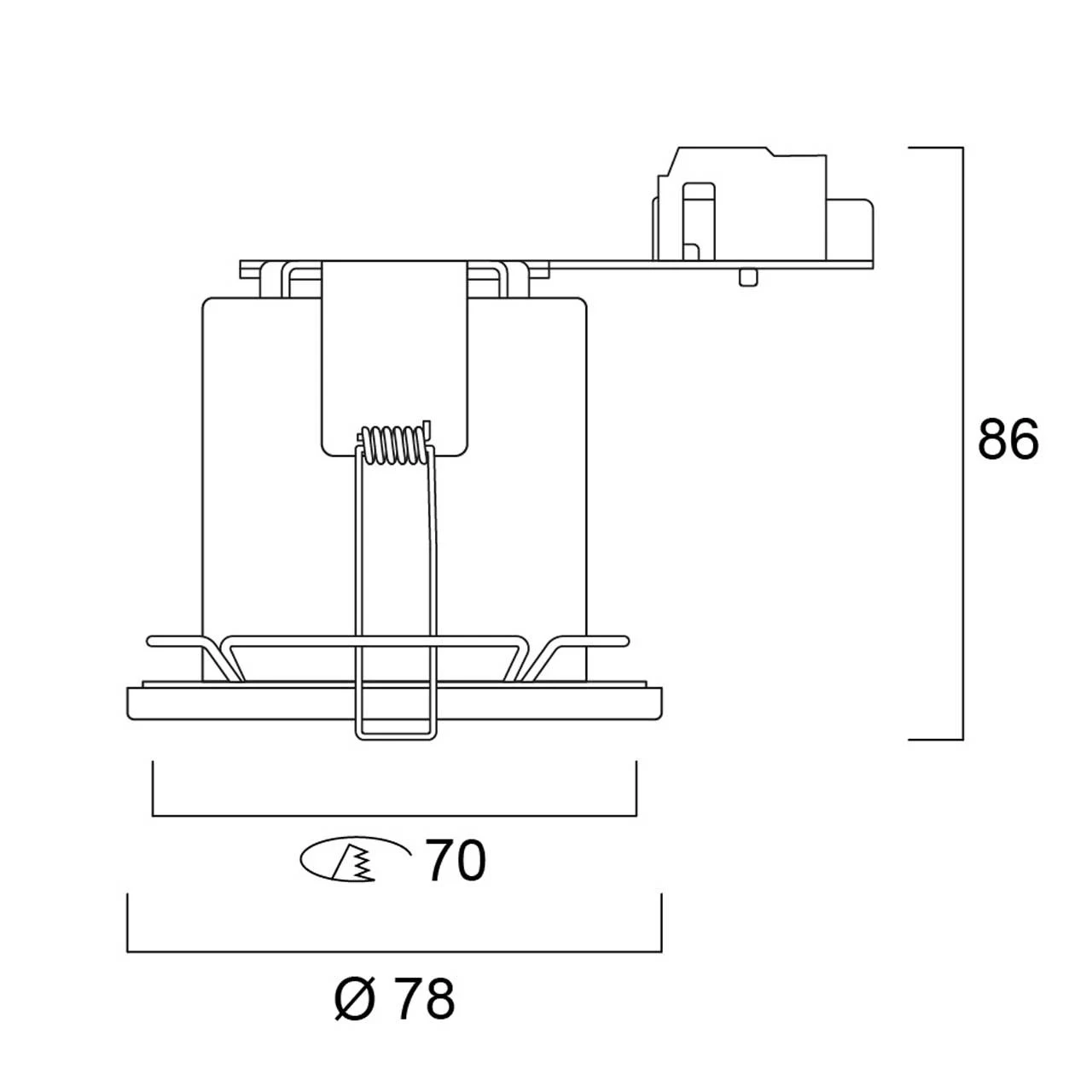 Sylvania Downlight Fixed SylFire Chrome 5 Sylvania Downlight Fixed SylFire Chrome - Image 3