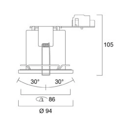 Sylvania Downlight Tiltable SylFire Chrome -Home Lighting Store Sylvania SylFire Tiltable Ceiling Downlight Chrome 3 37075.1666280076