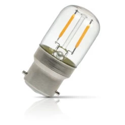 Prolite Pygmy LED Light Bulb Dimmable Filament B22 2W (15W Eqv) Warm White