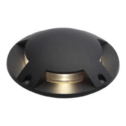 Zink SCOUT Outdoor Surface Mounted Ground Light (210mm) Black