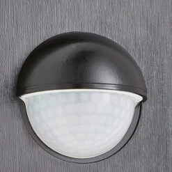 Zink PIR Sensor Adjustable 180° Alia Black 12-Metre Range -Home Lighting Store ZN 33615 BLK alt01 copy 98322.1695656337