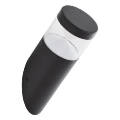 Zink POLLUX 4W LED Outdoor Angled Wall Lantern Black