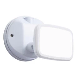 Zink LYNN LED Security Spotlight 10W Cool White In White -Home Lighting Store ZN 38627 WHT alt1 82352.1667313640