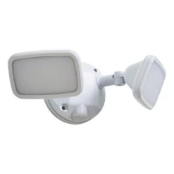 Zink LYNN LED Twin Security Spotlight 20W Cool White In White