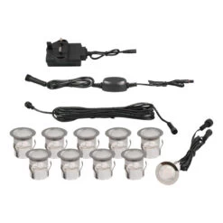 Zink BARU Stainless Steel 10 X LED Smart Colour Changing Deck Light