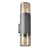 Zink BEATA Outdoor Up And Down Wall Light Grey/Smoke -Home Lighting Store ZN 41711 GRYSMK 02 33845.1689842563