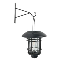 Zink HORDEN LED Solar Hanging Wall Lantern Black -Home Lighting Store ZN 42033 side 57899.1689843592