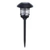 Zink TANFIELD LED Solar Post Lantern Black