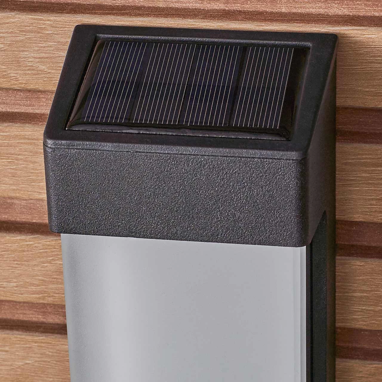 Zink WISTOW LED Solar Wall Light Black 7 Zink WISTOW LED Solar Wall Light Black - Image 5