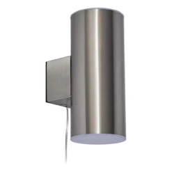 Zink ELDON LED Solar Outdoor Up And Down Wall Light Stainless Steel
