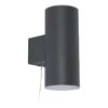 Zink ELDON LED Solar Outdoor Up And Down Wall Light Black -Home Lighting Store ZN 42041 1 38159.1689844690