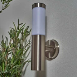 Zink CRESWELL LED Solar Wall Light Stainless Steel -Home Lighting Store ZN 42043 5 39547.1689845427
