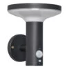 Zink CLAIRE LED Solar Wall Light With PIR Sensor Black -Home Lighting Store ZN 42049 1 57897.1689846334