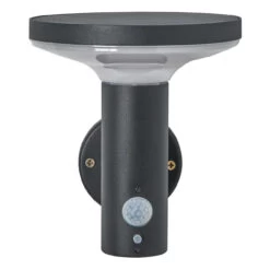 Zink CLAIRE LED Solar Wall Light With PIR Sensor Black -Home Lighting Store ZN 42049 3 94250.1689846334