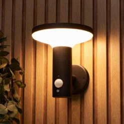 Zink CLAIRE LED Solar Wall Light With PIR Sensor Black -Home Lighting Store ZN 42049 4 30583.1689846334
