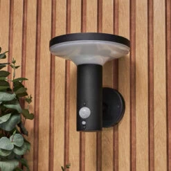 Zink CLAIRE LED Solar Wall Light With PIR Sensor Black -Home Lighting Store ZN 42049 5 83560.1689846334