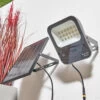 Zink DENBY 1100lm LED Solar Floodlight Grey -Home Lighting Store ZN 42053 22 44775.1689846520