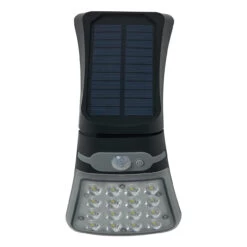 Zink BLACKHALL 2.5W LED Solar Wall Light With PIR Sensor Black -Home Lighting Store ZN 42054 3 85944.1689846574