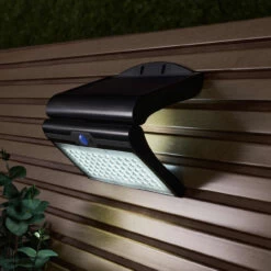 Zink BLACKHALL 4.5W LED Solar Wall Light With PIR Sensor Black -Home Lighting Store ZN 42056 4 97343.1689846669