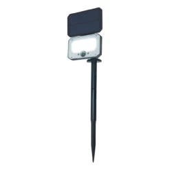 Zink BRADLEY LED Solar Floodlight With Ground Spike Black -Home Lighting Store ZN 42057 80605.1689846777