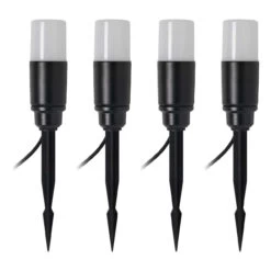 Zink DAW 4 Light LED Solar Stake Light Kit Black 17 Zink DAW 4 Light LED Solar Stake Light Kit Black -Home Lighting Store ZN 42059 4 pack 88350.1689846947
