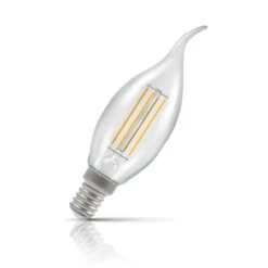 Crompton Candle LED Light Bulb Bent Tip E14 5W (40W Eqv) Warm White