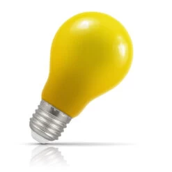 Crompton GLS LED Light Bulb E27 1.5W (15W Eqv) Yellow IP65