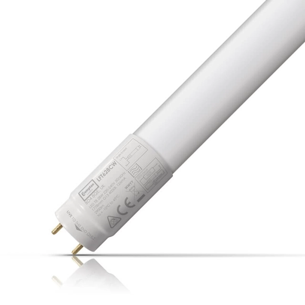 Crompton T8 LED Tube Light 6ft 28W (70W Eqv) Daylight 3 Crompton T8 LED Tube Light 6ft 28W (70W Eqv) Daylight