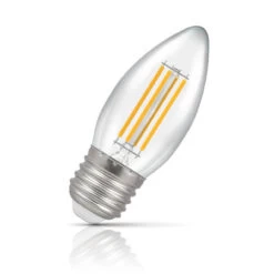 Crompton Candle LED Light Bulb E27 6.5W (60W Eqv) Warm White 10-Pack -Home Lighting Store crompton lamps led candle 6.5w e27 filament warm white clear 60w eqv 6132 5055579312776 92355.1578928268 62496.1603455819.1280.1280 54060.1666794700
