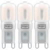 Crompton G9 Capsule LED Light Bulb 2.5W (25W Eqv) Cool White 3-Pack Opal -Home Lighting Store crompton lamps led g9 capsule 2.5w 3 pack warm white opal 25w eqv 4794 3 5055579303415 88865.1654927720 52352.1657625218