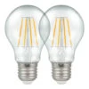 Crompton GLS LED Light Bulb Dimmable E27 7.5W (60W Eqv) Warm White 2-Pack -Home Lighting Store crompton lamps led gls 7.5w e27 dimmable filament 2 pack warm white clear 60w eqv 4907 2 5055579304214 63617.1645669110 08526.1654592444