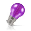 Crompton Golfball LED Light Bulb B22 4.5W (25W Eqv) Purple IP65 Harlequin -Home Lighting Store crompton lamps led golfball 4.5w b22 harlequin ip65 purple translucent 6197 5055579313896 76358.1578928268 94696.1603455878