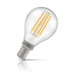 Crompton Golfball LED Light Bulb E14 6.5W (60W Eqv) Warm White Filament