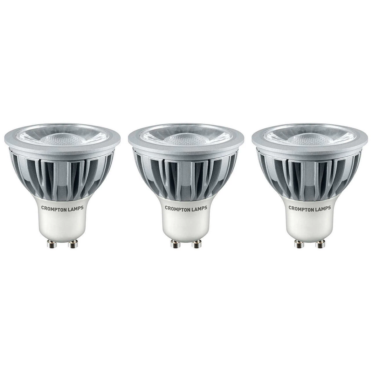 Crompton Lamps LED GU10 Bulbs 5W (3 Pack) Cool White 45° 3 Crompton Lamps LED GU10 Bulbs 5W (3 Pack) Cool White 45°