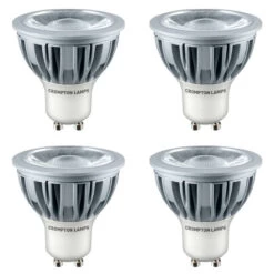 Crompton Lamps LED GU10 Bulbs 5W (4 Pack) Warm White 45°