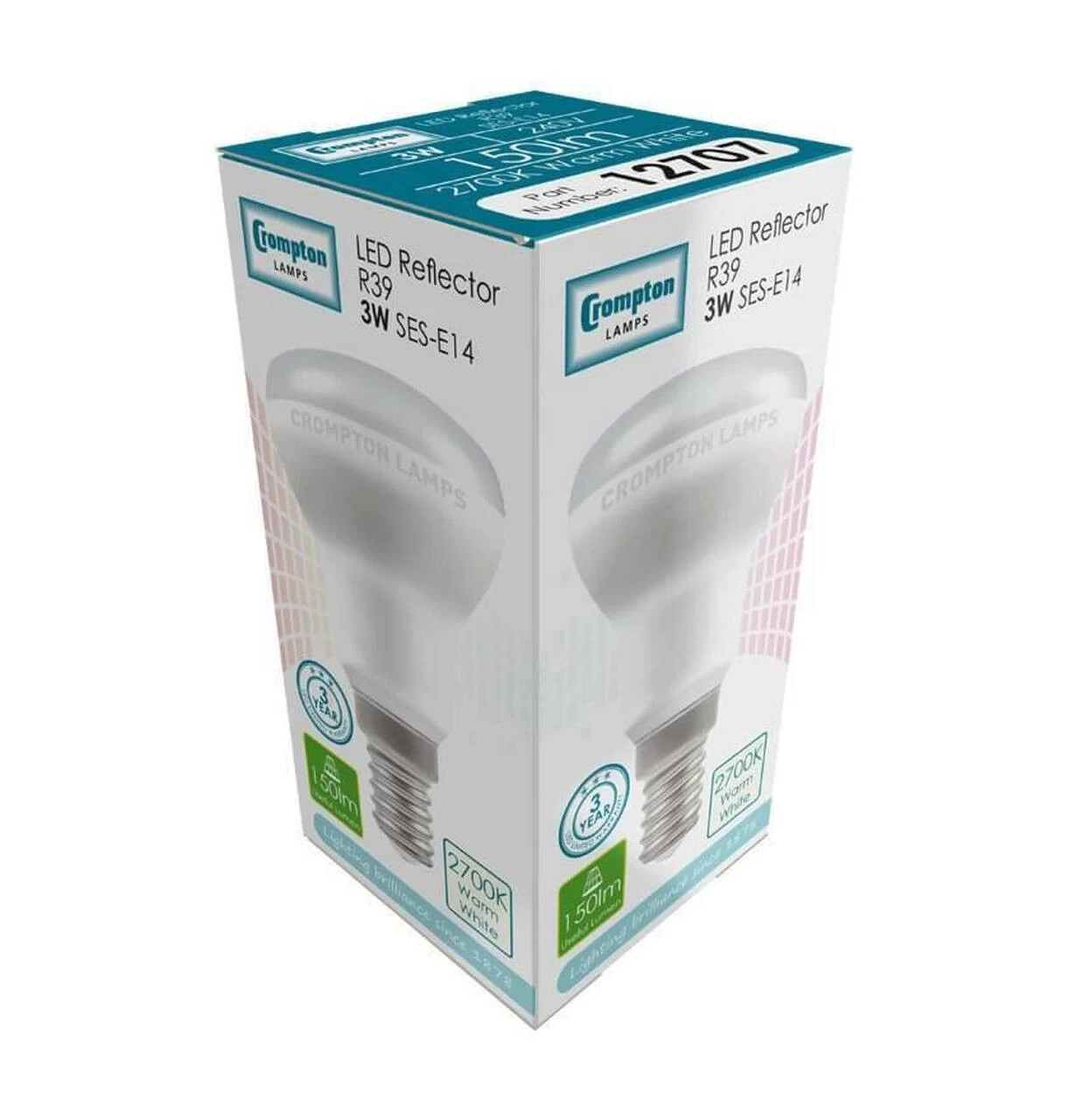 Crompton R39 Reflector LED Light Bulb E14 4.5W (35W Eqv) Warm White 120° 5 Crompton R39 Reflector LED Light Bulb E14 4.5W (35W Eqv) Warm White 120° - Image 3