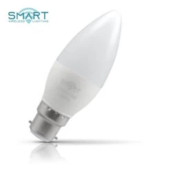 Crompton Candle LED Light Bulb Smart WiFi B22 5W (40W Eqv) Warm White + RGB -Home Lighting Store crompton led 5w smart candle b22 dimmable warm white colour 2 67105.1603455786