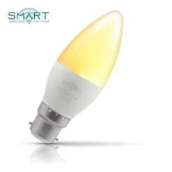 Crompton Candle LED Light Bulb Smart WiFi B22 5W (40W Eqv) Warm White -Home Lighting Store crompton led 5w smart candle b22 dimmable warm white 61379.1578928268 35454.1637578500